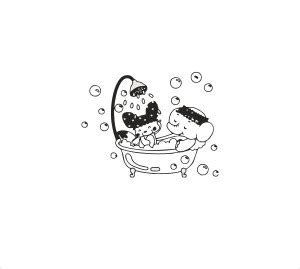 Wall Studio 46 cm Bathroom Cute Elephant Wall Sticker Self Adhesive ...