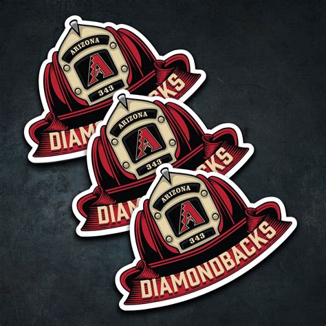 MLB (NL) Fire Helmet Stickers - 3 Pack | American Fire Brigade