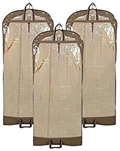Kuber Industries Non Woven 3 Pieces Long Suit Sherwani Cover (Brown ...