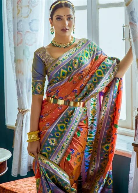 Shop Banarasi Patola Sarees Online | Sunasa