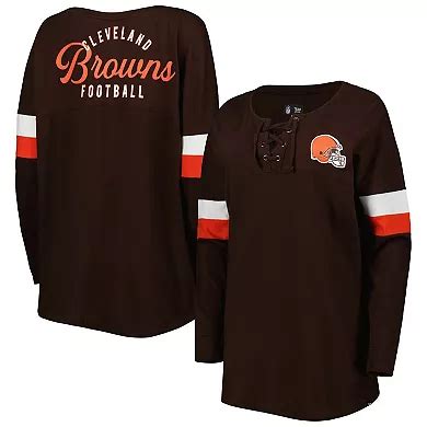 Women's New Era Brown Cleveland Browns Athletic Varsity Lightweight ...