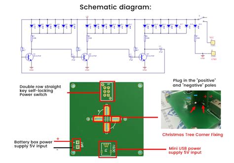 Probots DC 5V Colourful Christmas LED Tree with Acrylic Case Electronic ...