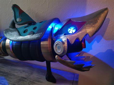 3D printer Jinx Arcane Shark Gun 3D Model Digital File - League of Legends Cosplay- Jinx Cosplay ...