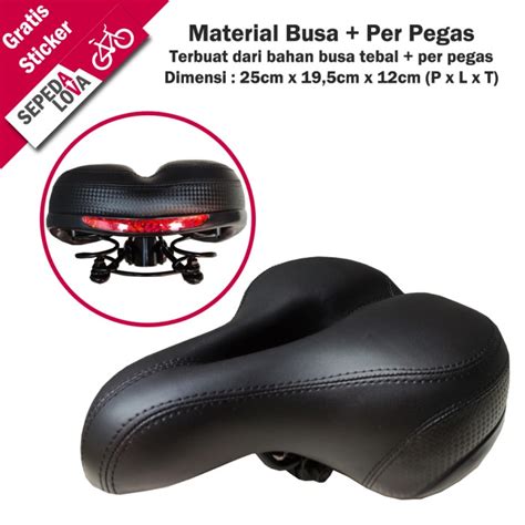 Jual Jok Sadel Sepeda Saddle Busa Besar Lebar Dengan Per Pegas SL Sport ...