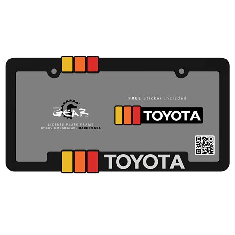 TRD-Tacoma-license-plate-frame-mountains — Custom Car Gear MODS & Accessories