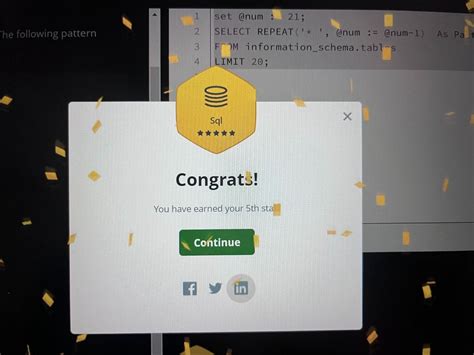 Image result for HackerRank SQL Silver 4 Starrbadges