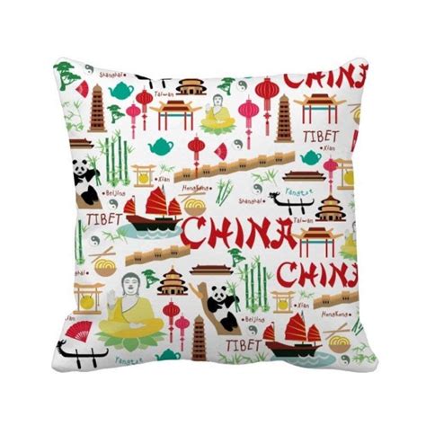 Buy China Bamboo Lantern Panda Square Throw Pillow Insert Cushion Cover ...