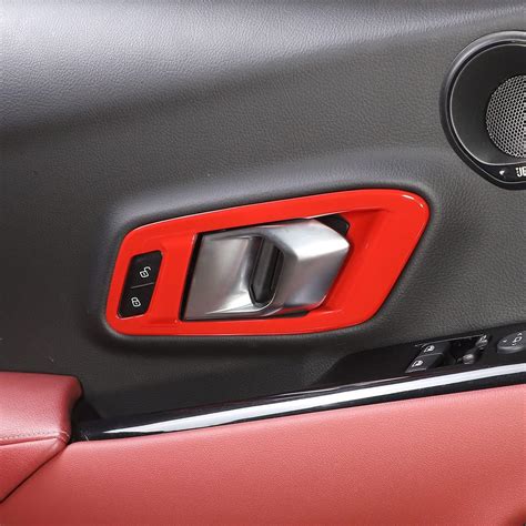 Buy ABS Inner Car Look Interior Door Handle Panel Cover Trim For TOYOTA ...