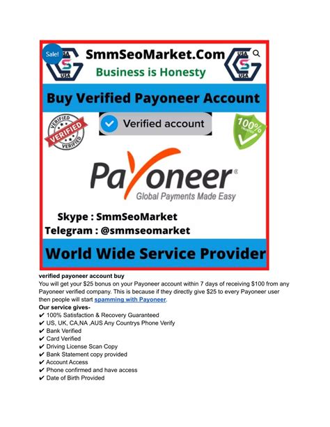 PPT - Buy Verified Payoneer Account PowerPoint Presentation, free ...