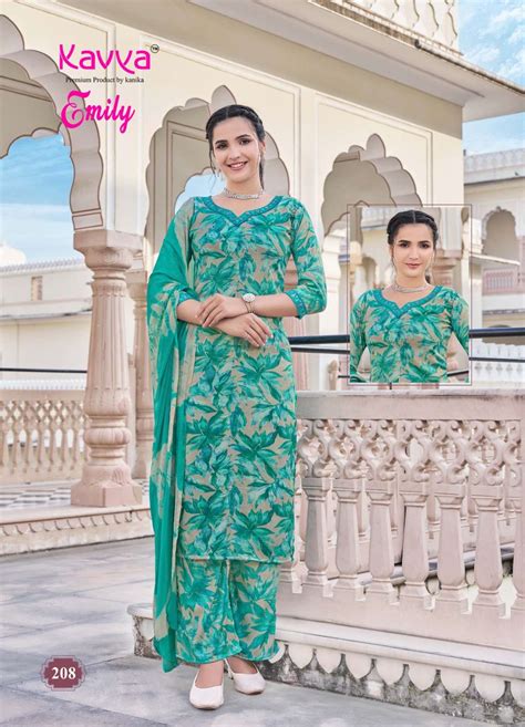 KAVYA EMILY VOL 2 CAPSULE FOIL PRINT FANCY LADIES KURTI COMBO SET AT ...