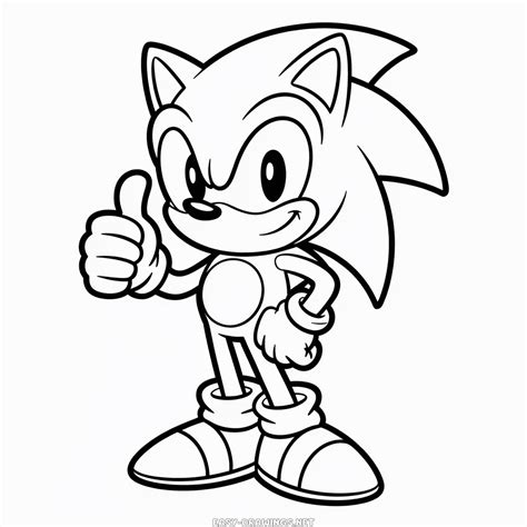 Sonic Easy Drawings | Easy Drawings