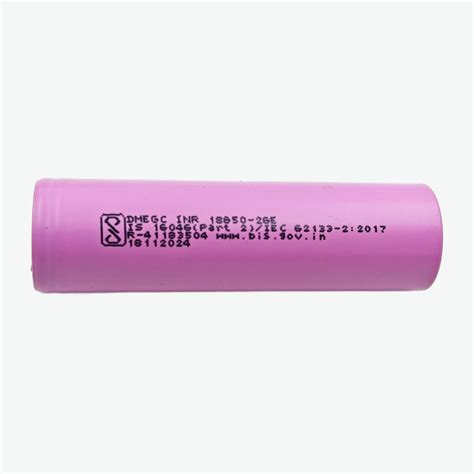 18650 Li-ion 2600mAh 3C Rechargeable Battery – QuartzComponents