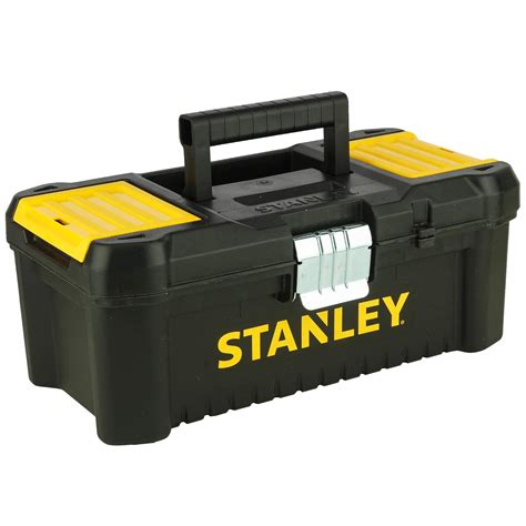 STANLEY STST1-75515 12.5'' Essential Tool Box with Metal Latch (Black ...