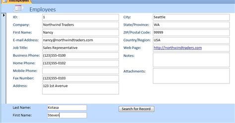 Image result for Access SearchForRecord