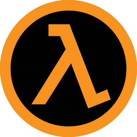 Half-Life logo PNG transparent image download, size: 1600x1600px
