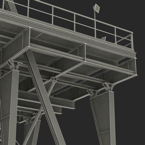 3D Fracking Gas Platform 2 model | 3D Molier International