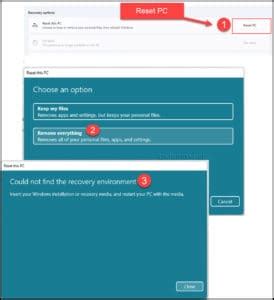 Recovery Environment Not Found Windows 1.0 的图像结果