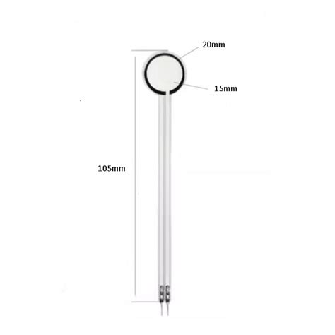 15mm Thin Film Pressure Sensor - Flexible, Single Point, Long Tail