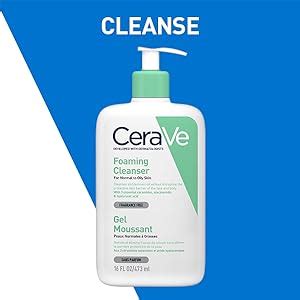 CeraVe Foaming Cleanser For Normal To Oily Skin (473ml) - Dermatologist ...