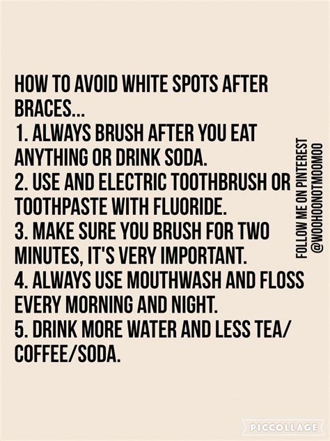 #Braces tips to avoid white spots! | Braces tips and tricks ...