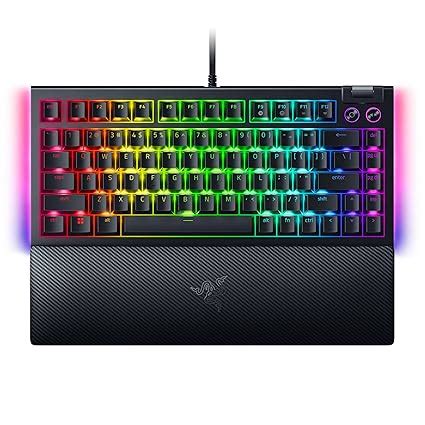 Amazon.in: Buy Razer BlackWidow V4 75% Mechanical Gaming Keyboard:Hot ...