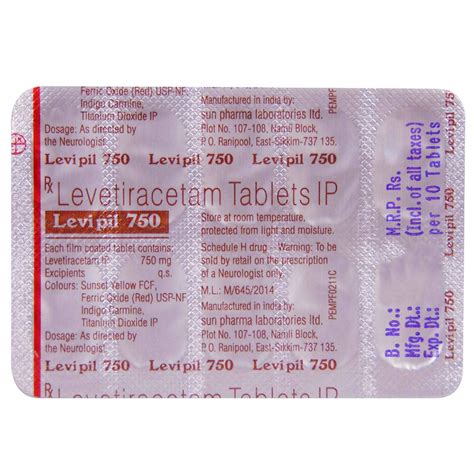 Levipil 750 Tablet | Uses, Side Effects, Price | Apollo Pharmacy