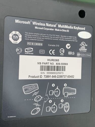 Image result for Microsoft Wireless Natural Multimedia Keyboard Receiver