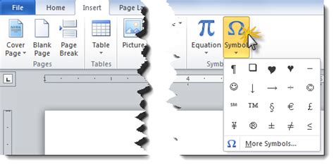 Where on ms word for mac is insert symbol - zoomgod
