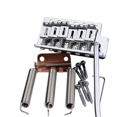 Guyker Tremolo Bridge Vintage Bent Steel Saddles Compatible with Start ...