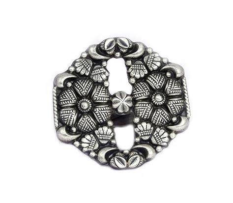 Shyle 925 Solid Sterling Silver Ring, Adya Bageecha Intricate Statement ...