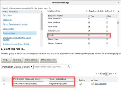 2434120 - Report Table Report Row/Field/Cell Permissions for Employee ...