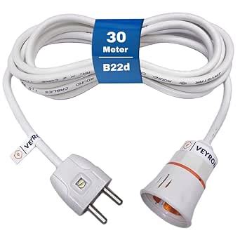 VEYRON Electric Bulb Holder with Flexible Cable, Wire & 2 pin Plug ...