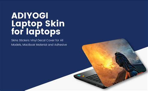 RR Design ADIYOGI Laptop Skin for laptops, Skins Stickers Vinyl Decal ...
