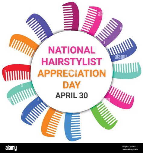 National Hairstylist Appreciation Day. April 30. Holiday concept ...