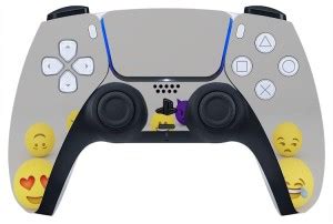 GADGETSWRAP 2005SHFL-1016 emojis PS5 Controller Skin Gaming Accessory ...