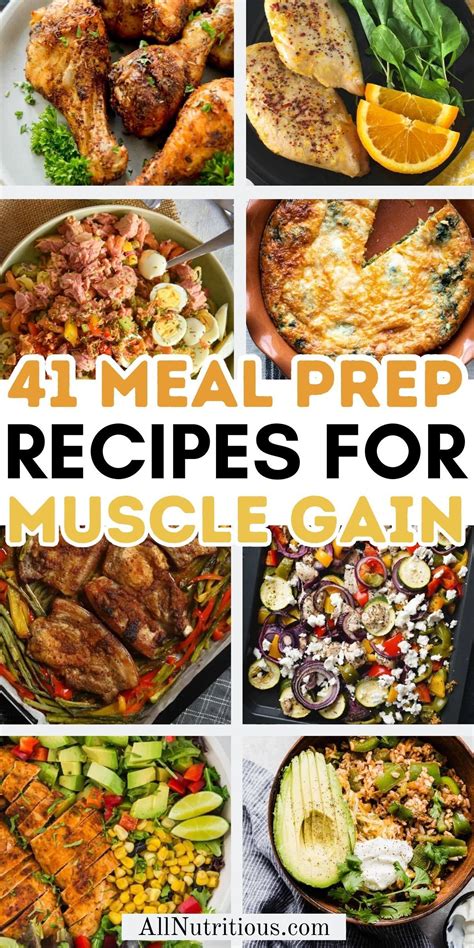 31 Bodybuilding Meal Prep Ideas for Muscle | Food to gain muscle ...