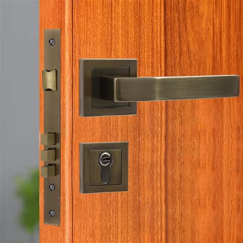 BonKaso F023392 Premium Heavy Duty Mortise Door Lock with Door Handle ...