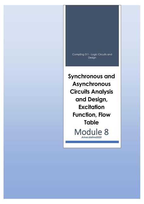 Image result for Table Reduction in Asynchronous Circuits