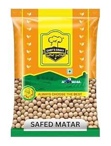 CHEF'S CRAFT Matar Safed 500g | White Peas for Cooking | Used in Indian ...