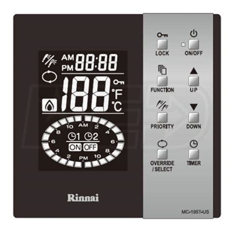 Rinnai MC-195T-US Circ-Logic Dual Timer Controller for Recirculation