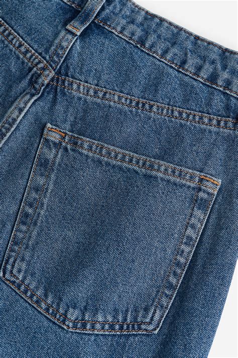 Mom Loose Fit Ultra High Ankle Jeans - Denim blue - Ladies | H&M IN