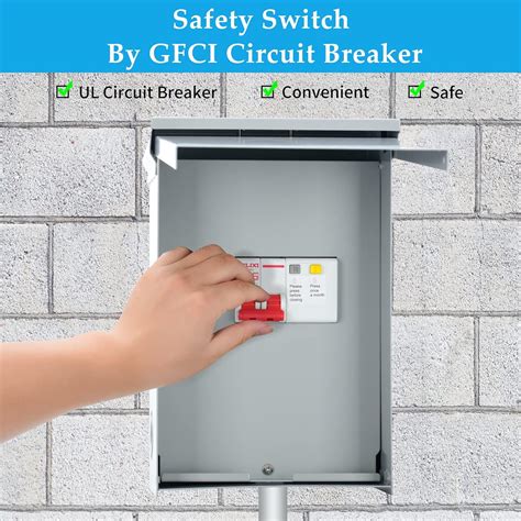 Buy Briidea 60 Amp Spa Panel with 2-Pole 60 Amp GFCI Breaker, IP 65 ...