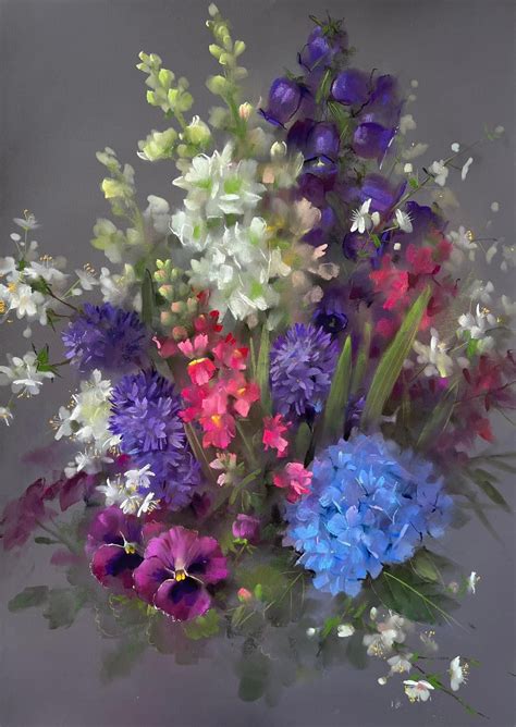 Colorful Flower Bouquet Painting