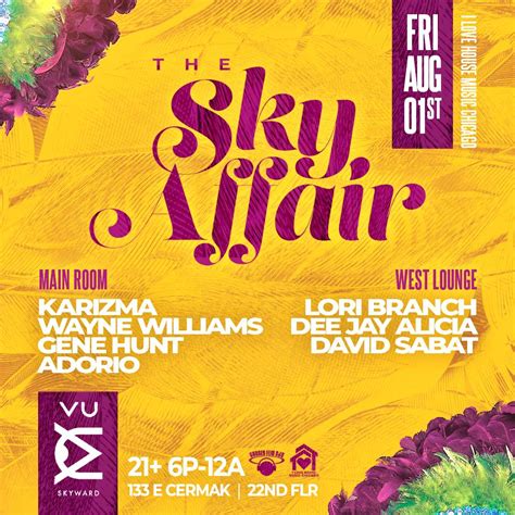 The Sky Affair House Music Party on The 22nd Floor of Vu Rooftop at Vu ...