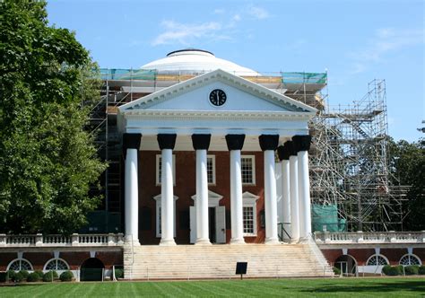 University of Virginia library building under restoration in usa ...