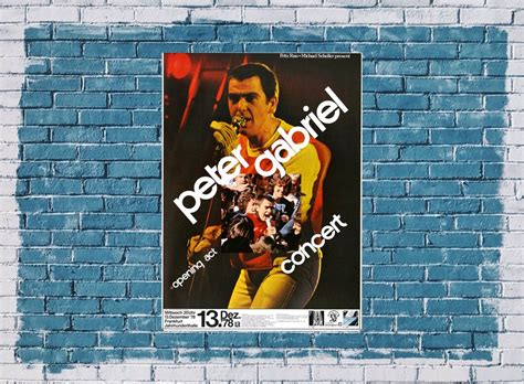 Peter Gabriel - Scratch, Frankfurt 1978 - Konzertplakat, 333,00