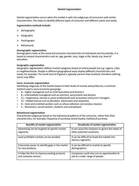 Image result for Market Segmentation PDF