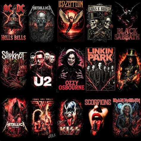 120+ Rock Music T-Shirt Designs Bundle — Download | ANIMAX
