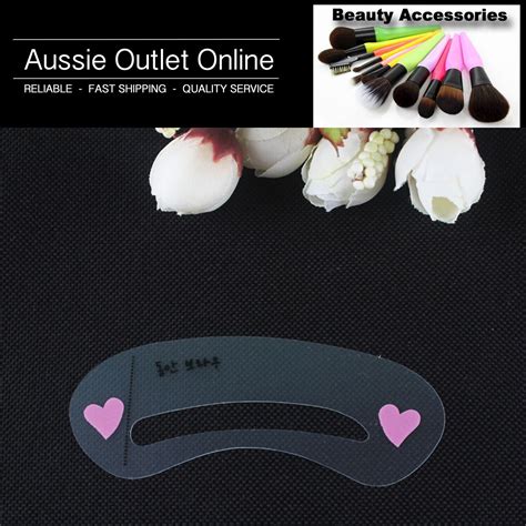 Buy 3 Styles Quality Eyebrow Stencil Shape Template Kit - Aussie Outlet ...