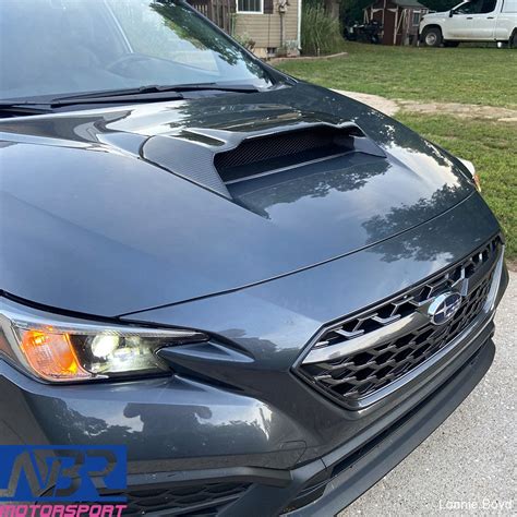Subaru 2022 WRX Carbon Fiber Hood Scoop Replacement V1 Style - NBR Motorsport